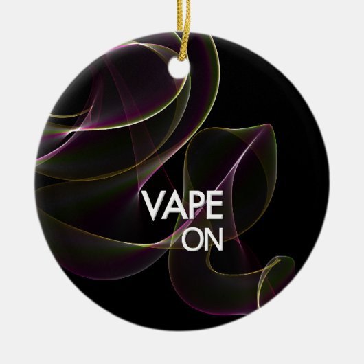 Vape auf Limonem Rauche Keramik Ornament (Vorne)