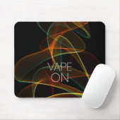 Vape auf orange grünem Rauche Mousepad (Mit Mouse)