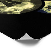 Vape Circle Rauch Wolken Poster (Ecke)