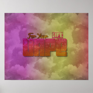 Vape For Your Life Abstract Semi Gloss Posters Poster