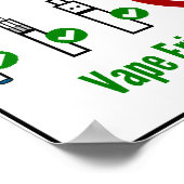 Vape Friendly Area Poster (Ecke)