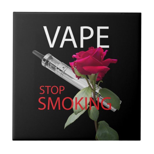 Vape. Hör auf zu rauchen Fliese (Vorderseite)