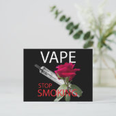 Vape. Hör auf zu rauchen Postkarte (Stehend Vorderseite)