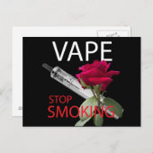 Vape. Hör auf zu rauchen Postkarte (Vorne/Hinten)