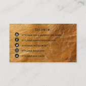 VAPE | Leather Box Mod Business Social Media Visitenkarte (Rückseite)