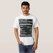 Vape Leben-Nahrungs-Tatsachen T-Shirt (Vorne ganz)