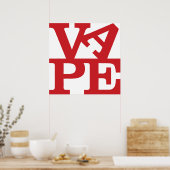 Vape Letters Print Poster (Küche)
