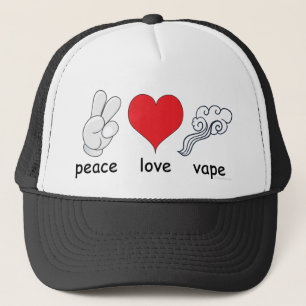 Vape Liebe des Friedens durch die VapeGoat Truckerkappe