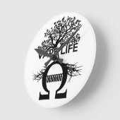 Vape Life Clock Runde Wanduhr (Winkel)