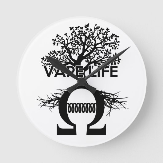 Vape Life Clock Runde Wanduhr (Vorderseite)
