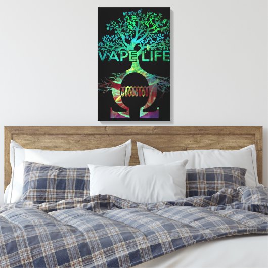 Vape Life Leinwand (Insitu (Schlafzimmer))