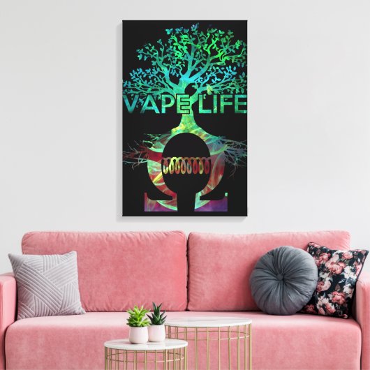 Vape Life Leinwand (Insitu (Wohnzimmer))
