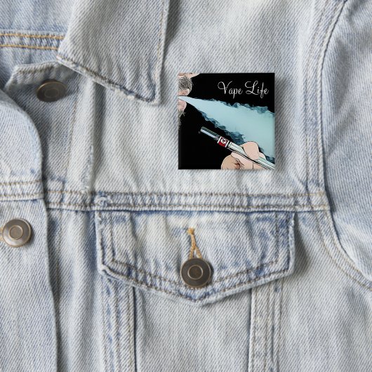 Vape Life Vaping Smoke Button (Beispiel)