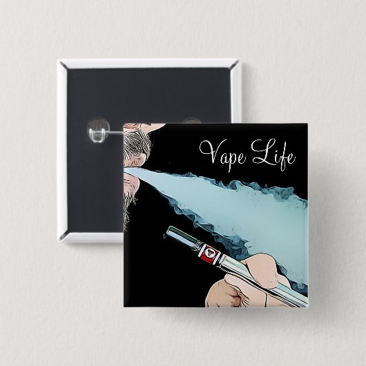 Vape Life Vaping Smoke Button (Vorne & Hinten)