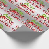 VAPE | Merry Vaping Weihnachten Geschenkpapier (Ecke)