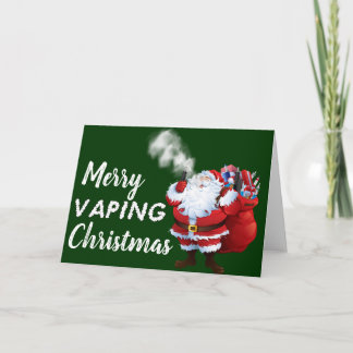 VAPE | Merry Vaping Weihnachts Weihnachtskarte Feiertagskarte