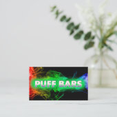Vape Puff Bar Black Business Card Visitenkarte (Stehend Vorderseite)