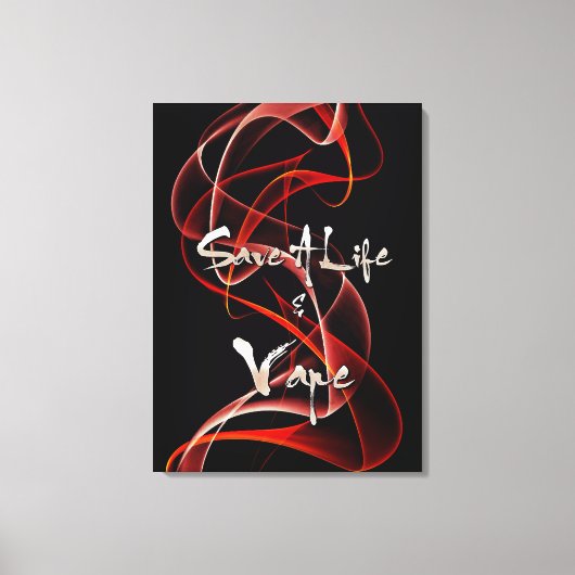 Vape Quotes Premium Wrapped Canvas Leinwanddruck (Vorderseite)