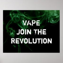 Vape Revolution Green Smoke Premium Poster drucken