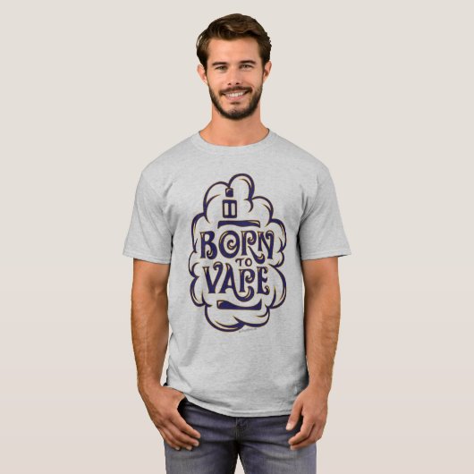 VAPE-Shirt | Geboren zu Vape Blue VapeGoat™ T-Shirt (Vorne ganz)