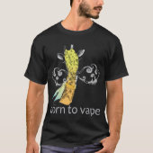 VAPE-Shirt | Geboren zu Vape Giraffe DK VapeGoat™ T-Shirt (Vorderseite)