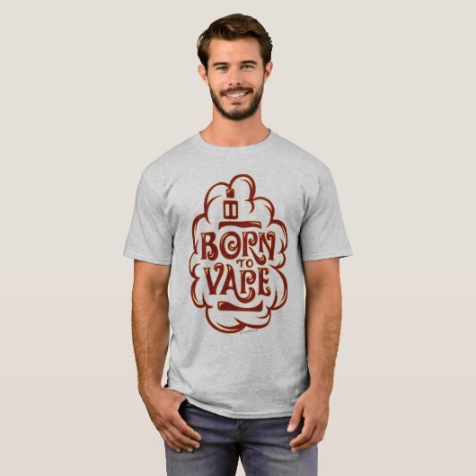 VAPE-Shirt | Geboren zu Vape Red VapeGoat™ T-Shirt (Vorne ganz)