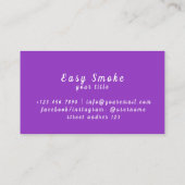 Vape Shop Business Card Visitenkarte (Rückseite)