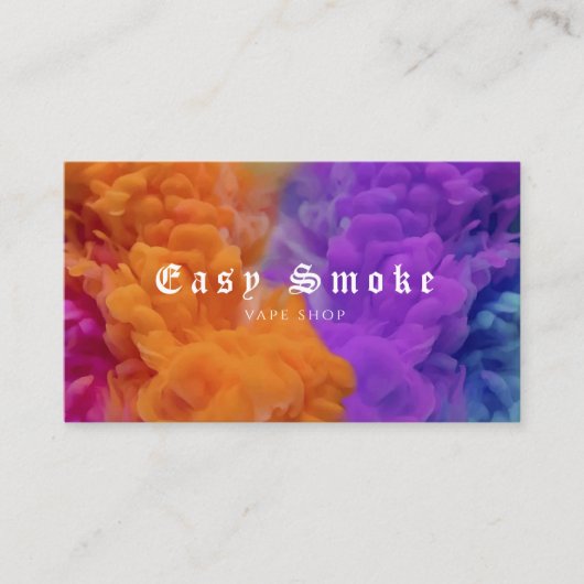 Vape Shop Business Card Visitenkarte (Vorderseite)