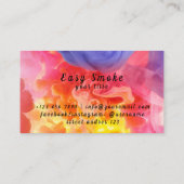 Vape Shop Business Rabattkarte Visitenkarte (Rückseite)