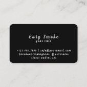 Vape Shop Business Rabattkarte Visitenkarte (Rückseite)