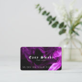 Vape Shop Business Rabattkarte Visitenkarte (Stehend Vorderseite)