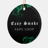 Vape Shop Green Keramik Ornament (Links)
