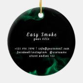 Vape Shop Green Keramik Ornament (Hinten)