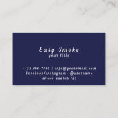 Vape Shop Neon Visitenkarte (Rückseite)