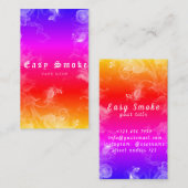 Vape Shop Rainbow Smoke Business Card Visitenkarte (Vorne/Hinten)