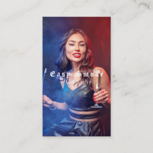 Vape Shop Smoke Black Business Card Visitenkarte