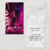 Vape Shop Smoke Black Business Card Visitenkarte (Vorne/Hinten)
