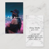 Vape Shop Smoke Black Business Card Visitenkarte (Vorne/Hinten)