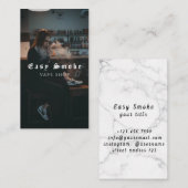 Vape Shop Smoke Black Business Card Visitenkarte (Vorne/Hinten)