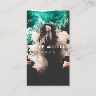 Vape Shop Smoke Black Business Card Visitenkarte