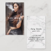 Vape Shop Smoke Black Business Card Visitenkarte (Vorne/Hinten)