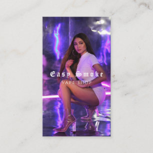 Vape Shop Smoke Black Business Card Visitenkarte