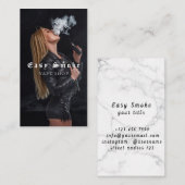 Vape Shop Smoke Black Business Card Visitenkarte (Vorne/Hinten)