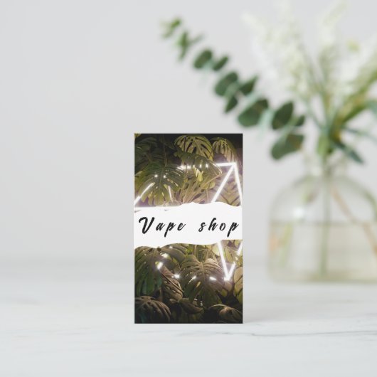 Vape Shop Zigarette Visitenkarte (Stehend Vorderseite)