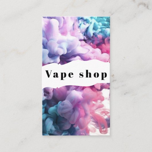 Vape Shop Zigarette Visitenkarte (Vorderseite)
