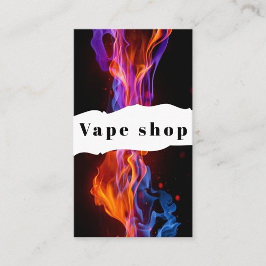 Vape Shop Zigarette Visitenkarte (Vorderseite)