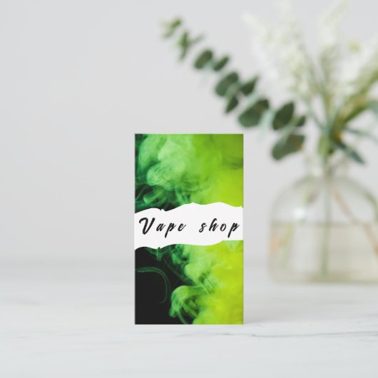 Vape Shop Zigarette Visitenkarte (Stehend Vorderseite)