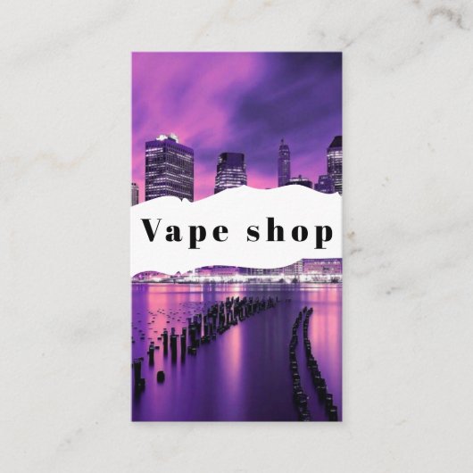 Vape Shop Zigarette Visitenkarte (Vorderseite)