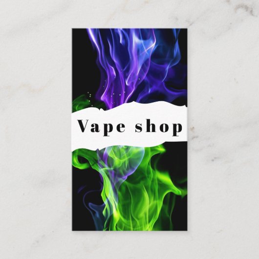 Vape Shop Zigarette Visitenkarte (Vorderseite)