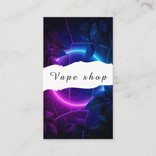 Vape Shop Zigarette Visitenkarte (Vorderseite)